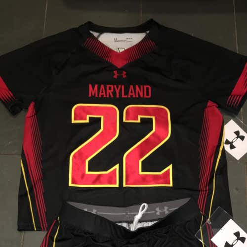 RARE 2020 New Under Armour MARYLAND TERPS #22 Lacrosse Game Jersey