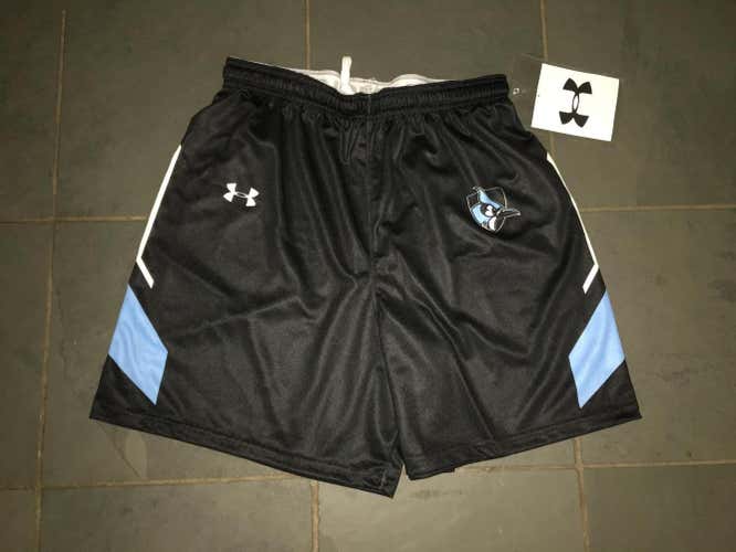 New Under Armour JOHNS HOPKINS Lacrosse Game Shorts LARGE "GAMETIME"
