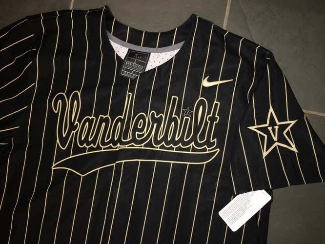New RARE Vanderbilt Commodores SEC #19 NIKE Baseball Jersey LG $130