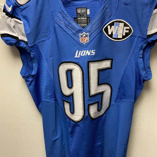2015 Corey Lemonier #95 Detroit lions Game Worn Jersey