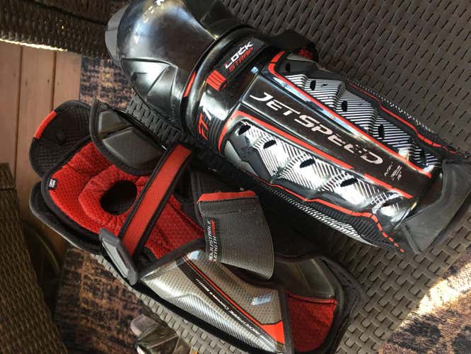 Used Senior CCM JetSpeed FT1 Shin Pads