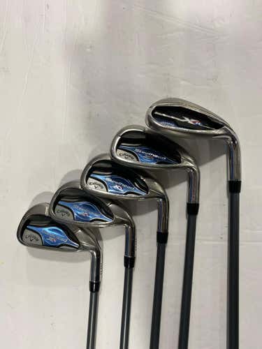 Used Callaway Steelhead Xr 5i-sw Graphite Ladies Golf Iron Or Hybrid Sets