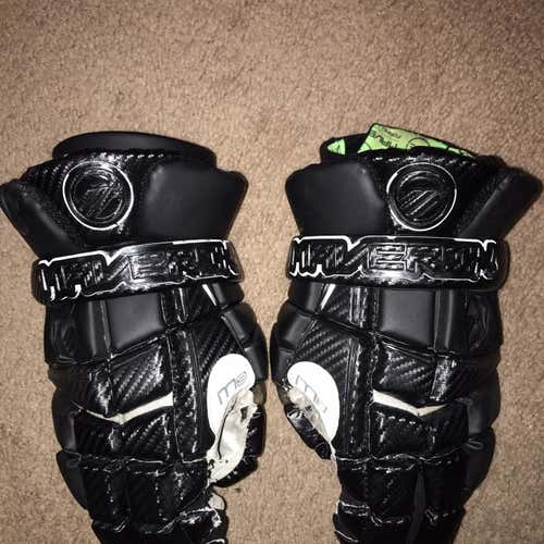 Black Used Player Maverik 13" Lacrosse Gloves