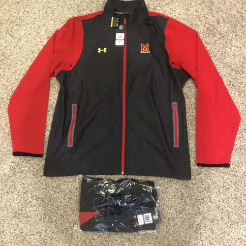 NEW Under Armour University of Maryland Jacket and Shorts XXL