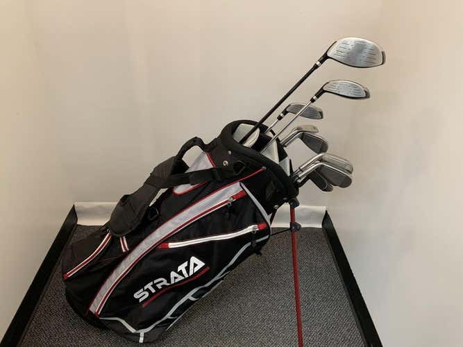 Used Callaway Strata 10 Piece Steel Regular Golf Mens Club Sets
