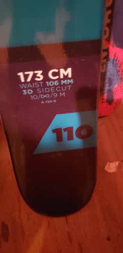 Used Unisex 2016 Scott All Mountain Skis With Bindings Max Din 10