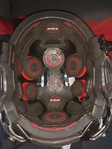 Black Used Large CCM Resistance Pro Stock Helmet