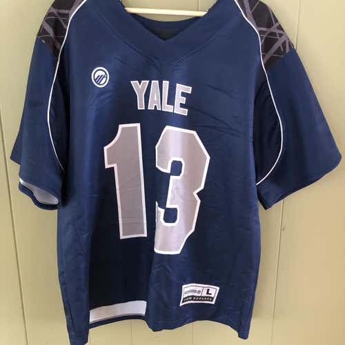 Yale Game Jersey Maverik Men's Large Lacross Jersey