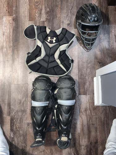 Used Under Armour Catcher's Set