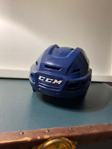 Navy Used Medium CCM Resistance Pro Stock Helmet