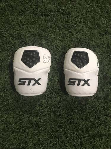 Large STX Cell IV Arm Pads Signed by Evan Connell