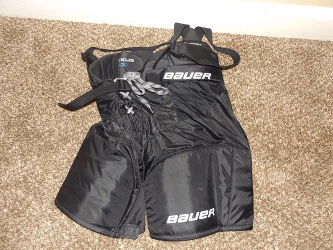 Black Used Junior Medium Bauer Nexus 400 Hockey Pants