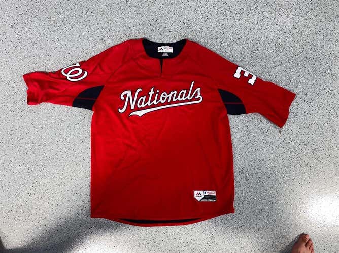Slightly Used Washington Nationals MLB Red Men's XL Pullover