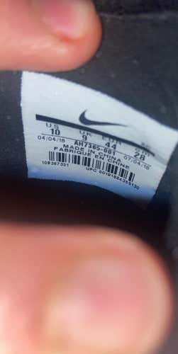 Black Used 10 (Women's 11) Nike Mercurial Superfly 6 Elite FG Cleats