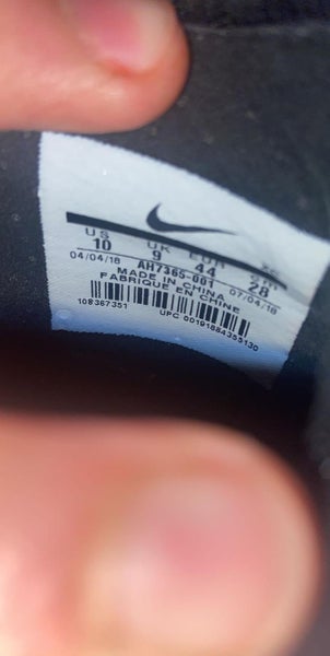 Black Used 10 (Women's 11) Nike Mercurial Superfly 6 Elite FG Cleats