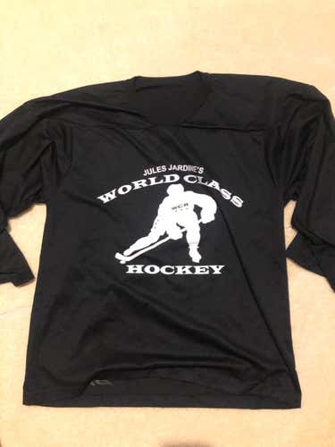 Black Used Adult Medium World Class Hockey Jersey