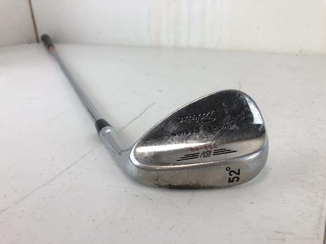 Used Titleist Vokey Bv 252 08 52 Degree Steel Uniflex Golf Wedge