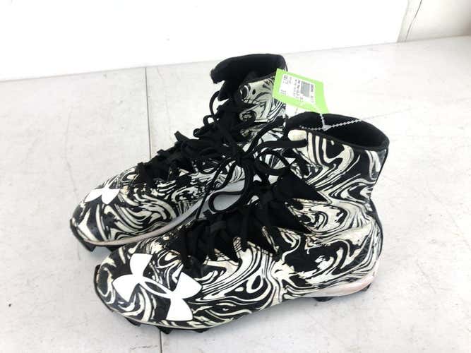 Used Under Armour Highlight Lux Rubber Molded 1289772-011 Mens 7.5 Football Shoes