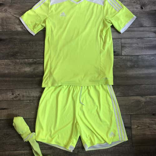 Used Adidas Regista 14 Neon Yellow Goalkeeper Kit Set
