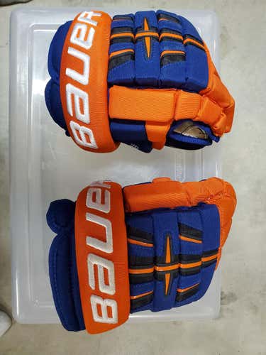 Blue Used Junior Bauer Classic 4-Roll Gloves 12"