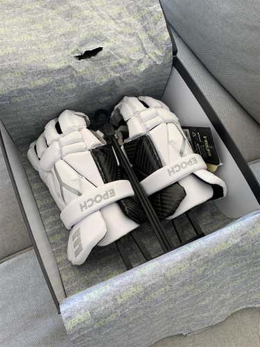New White Epoch Integra 13" Goalie Gloves