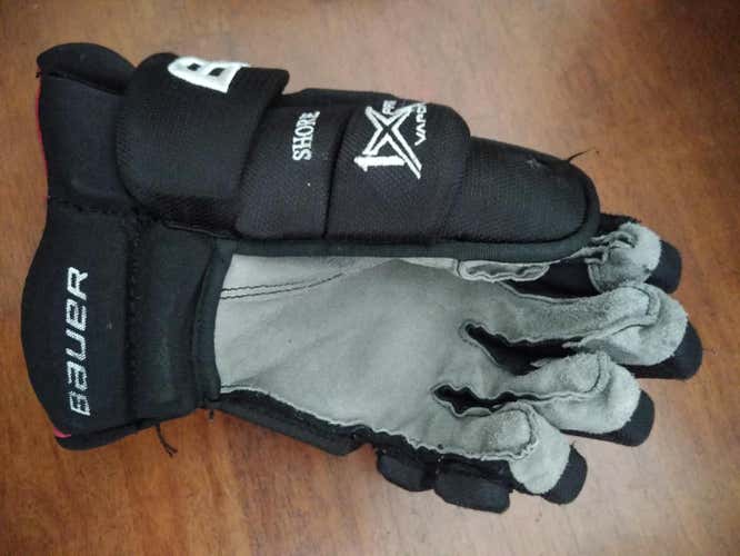 Pro Stock Left Hand glove only Devin Shore Black Used Senior Bauer Vapor 1X Pro SINGLE GLOVE 14"