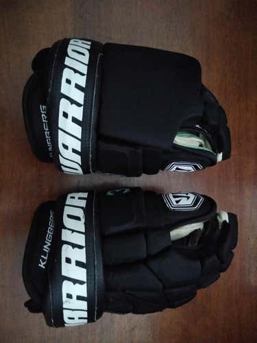 John Klingberg Dallas Stars Black Used Senior Warrior Luxe Gloves 13" Pro Stock