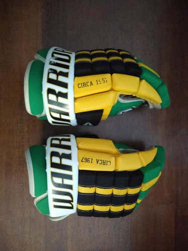 Minnesota Northstars Retro Used Senior Warrior Remix Limited Gloves 14"