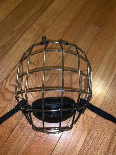 NEW RARE CHROME CCM FM480. No Rust! Chin Guard In Perfect Condition.