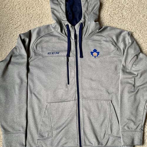 AHL NHL PRO STOCK TORONTO MARLIES LEAFS TEAM PLAYER ISSUED HOODIE SWEATSHIRT XL