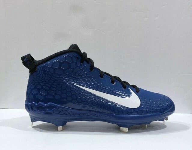 Nike Force Zoom Trout 5 Baseball Metal Cleats Blue AH3372-401 Men's size 10