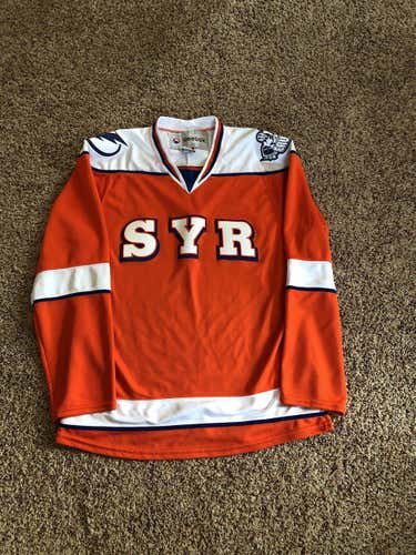 Orange  Syracuse Crunch Men's Medium Reebok  Jersey