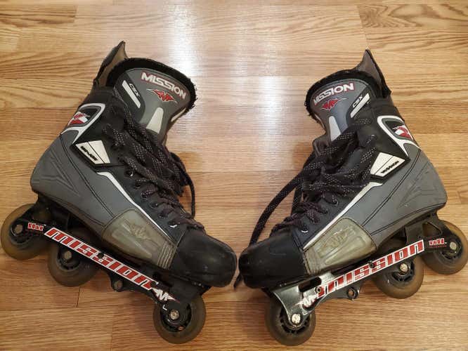 Mission CSX Senior In-line Hockey Skates size 12 E