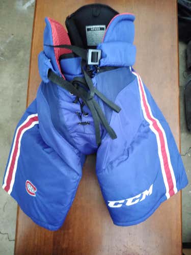 Montreal Canadiens Blue Senior Used Large CCM HP45X Hockey Pants Pro Stock