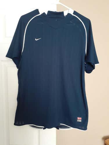 New Adult Medium Nike Navy Soccer Shirt