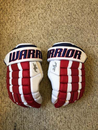 Multi Color 1980 USA Miracle On Ice Fantasy Camp Used Warrior AX1 pro 13"  Gloves
