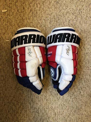 Multi Color 1980 Miracle On Ice Fantasy Camp Used Warrior AX1 pro 13"  Gloves
