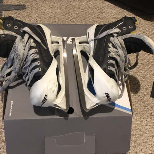 Used Bauer Supreme One80 D&R (Regular) Pro Stock Size 9.5 Hockey Goalie Skates