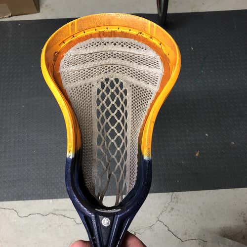Warrior Evo Warp Pro Head Dyed Orange And Navy Whip 3