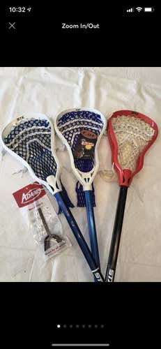 3 Lacrosse Sticks ! Boys/men’s
