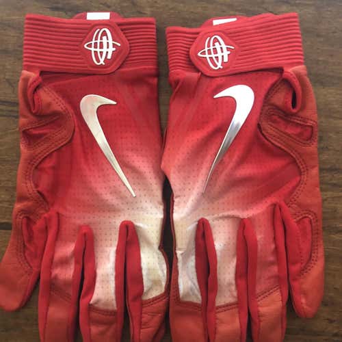 Red Used XL Nike Huarache Elite Batting Gloves