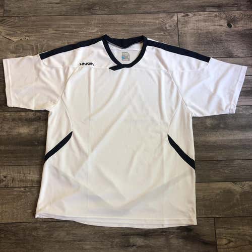 INARIA Soccer Fitness Sports Soccer Jersey (White)