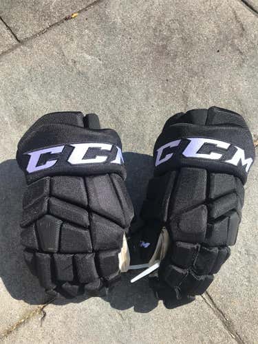 Black Used CCM HGTKXP 14" Pro Stock Gloves Colorado Avalanche Training Camp
