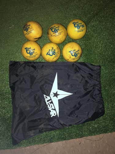 Set Of 6 Used Total Control Balls