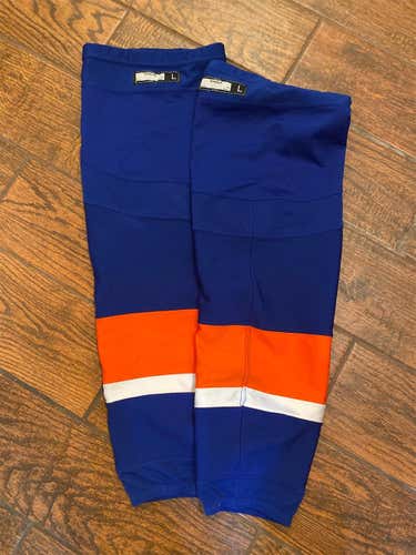 New York Islanders Senior Large Reebok Pro Stock Socks