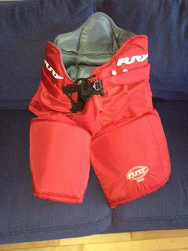 Red Senior Used Small Fury 1007 Hockey Pants