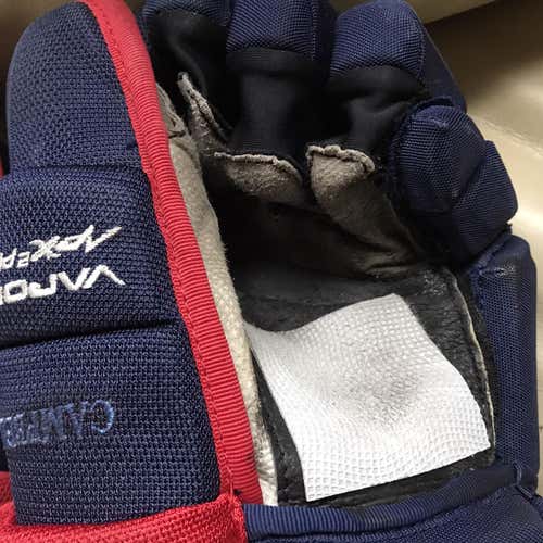 Blue Used Bauer Apx 2 pro stock 13" Pro Stock Gloves