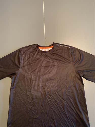 New Black Casey Powell Lacrosse Men's Large  Shirt