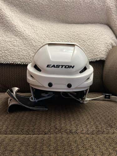 White New Large Easton E400 Helmet
