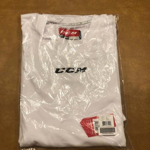 White Goalie Cut CCM Jersey New